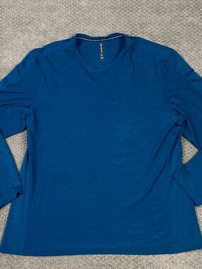 Ten Thousand Versatile Shirt Mens XXL Blue Heather Long Sleeve Gym Running t